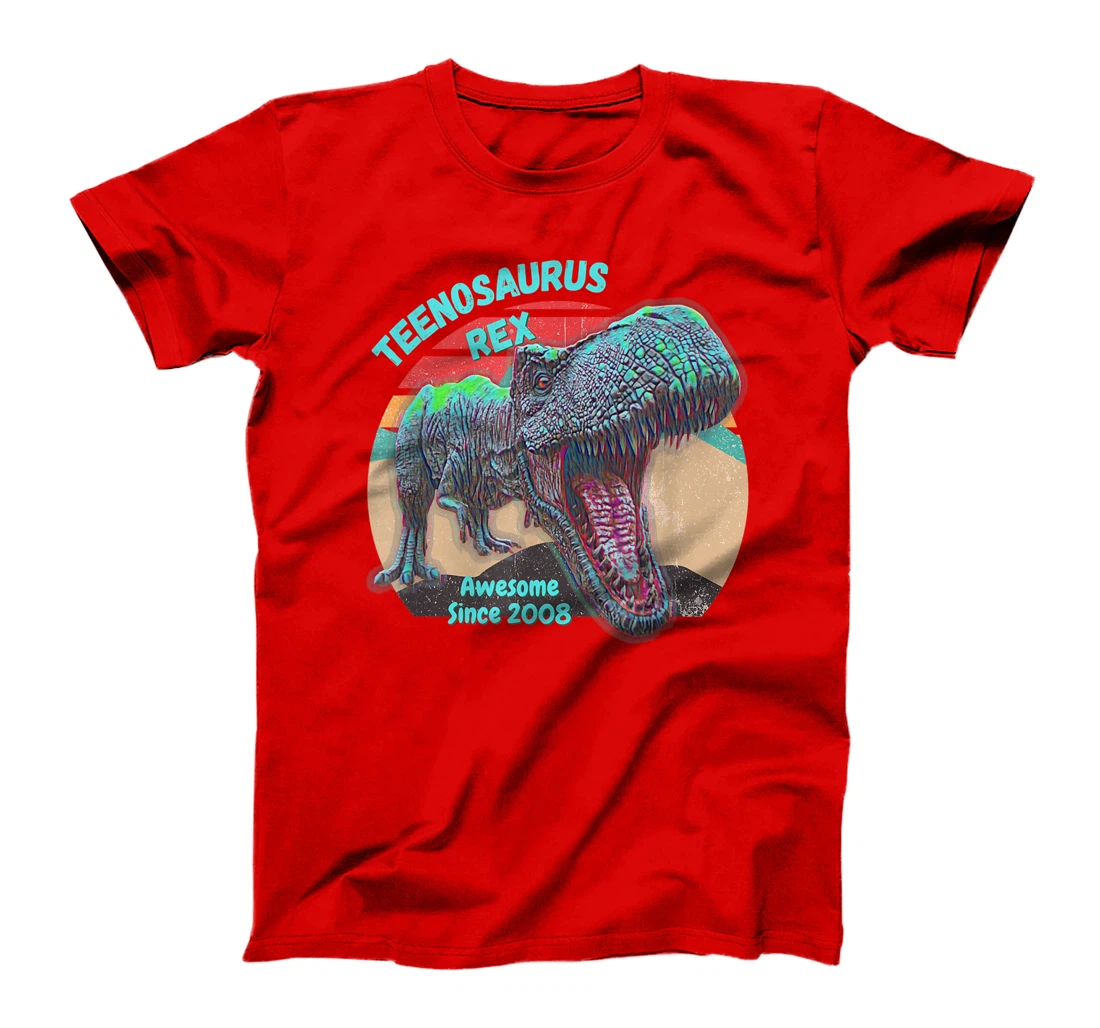 Teenosaurus - New Teenager - Awesome Since 2008 T-Shirt, Kid T-Shirt and Women T-Shirt