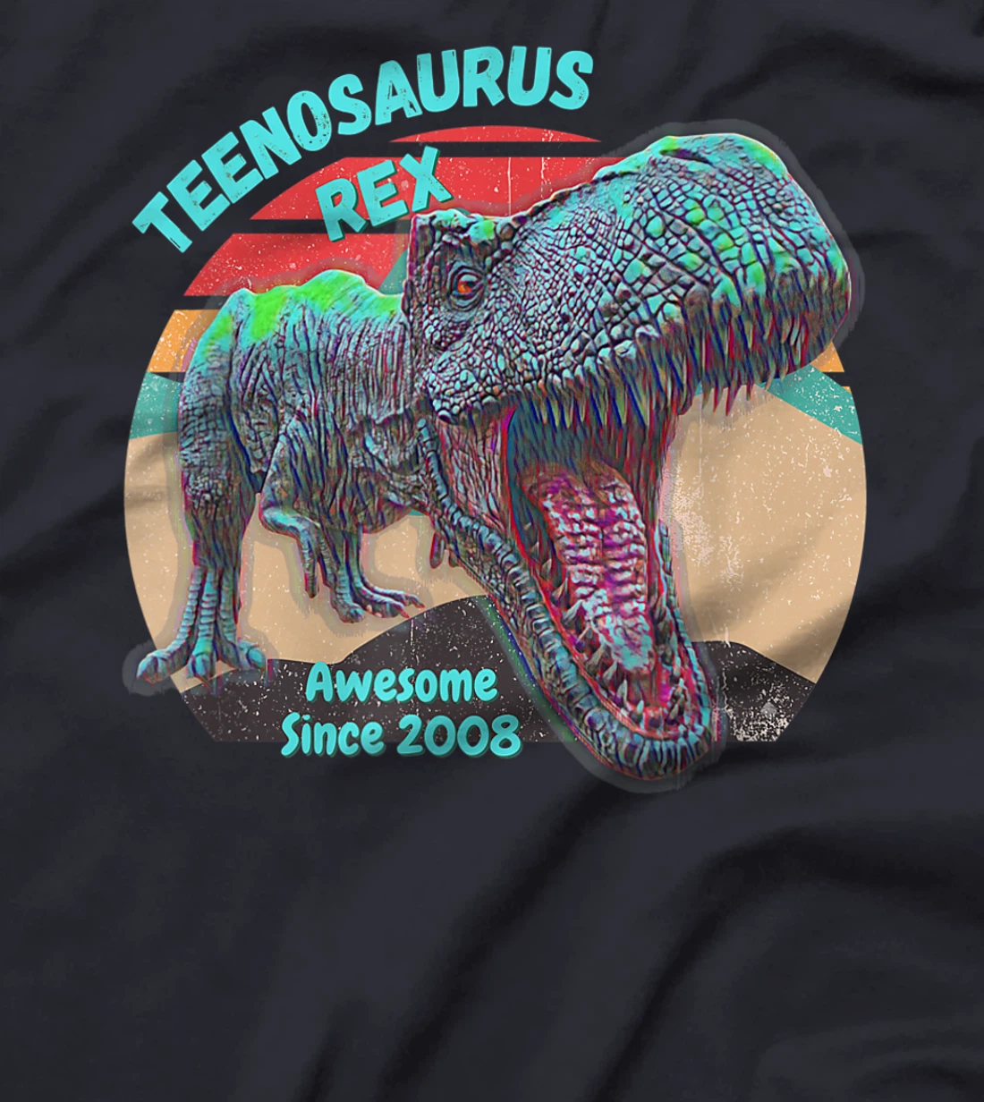 Teenosaurus - New Teenager - Awesome Since 2008 T-Shirt, Kid T-Shirt and Women T-Shirt