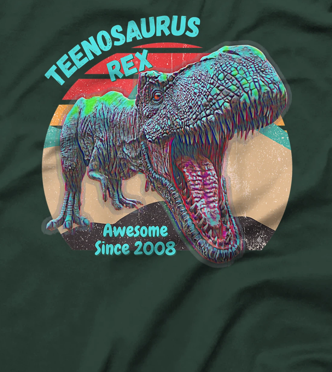 Teenosaurus - New Teenager - Awesome Since 2008 T-Shirt, Kid T-Shirt and Women T-Shirt