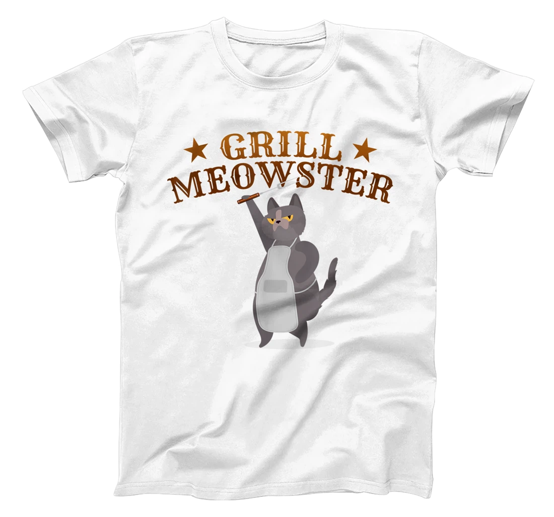 Womens Grill Meowster BBQ Barbecue Grilling Gifts for Grill Master T-Shirt, Kid T-Shirt and Women T-Shirt