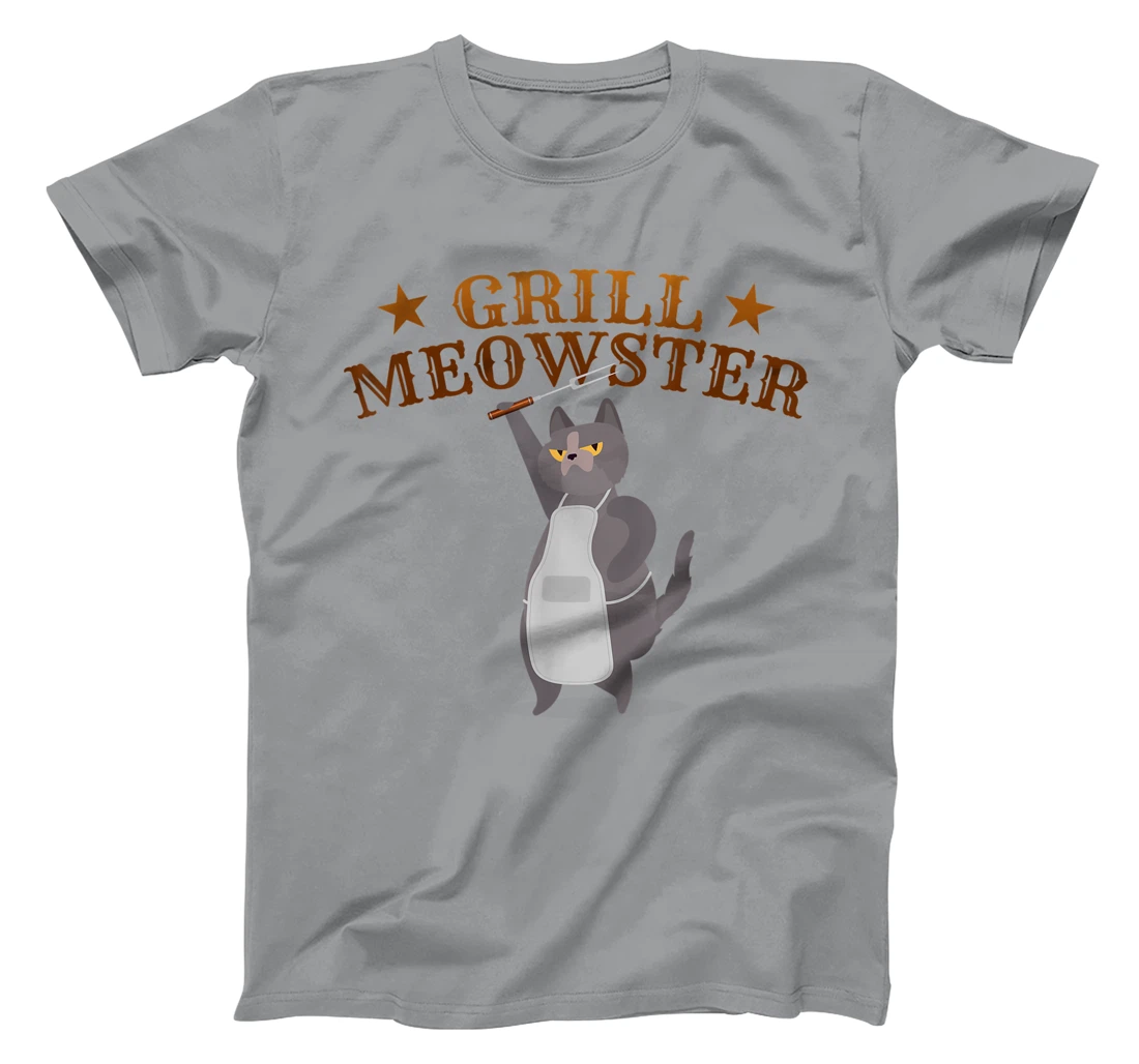 Womens Grill Meowster BBQ Barbecue Grilling Gifts for Grill Master T-Shirt, Kid T-Shirt and Women T-Shirt