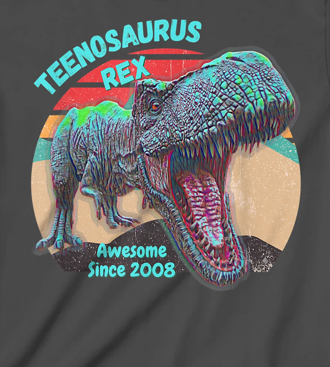 Teenosaurus - New Teenager - Awesome Since 2008 T-Shirt, Kid T-Shirt and Women T-Shirt