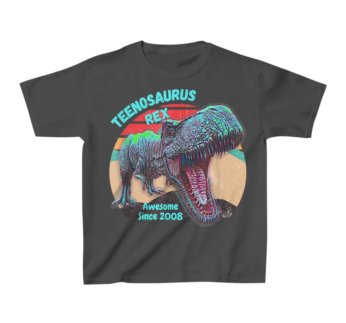 Teenosaurus - New Teenager - Awesome Since 2008 T-Shirt, Kid T-Shirt and Women T-Shirt