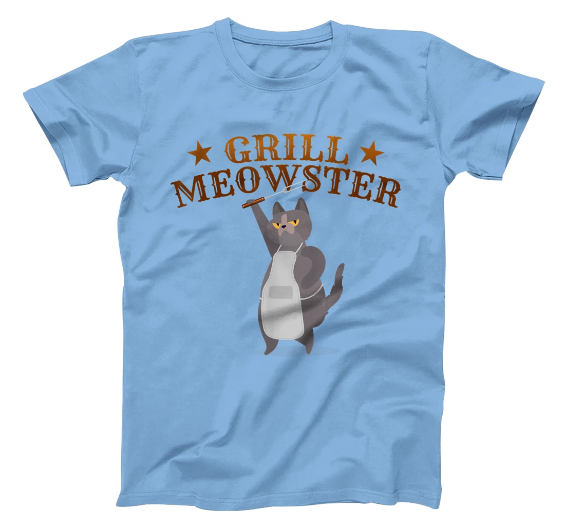 Womens Grill Meowster BBQ Barbecue Grilling Gifts for Grill Master T-Shirt, Kid T-Shirt and Women T-Shirt