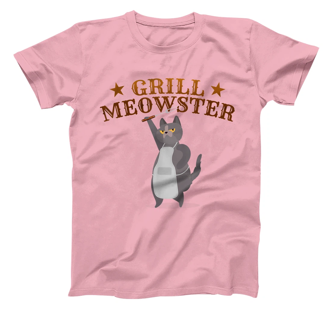Womens Grill Meowster BBQ Barbecue Grilling Gifts for Grill Master T-Shirt, Kid T-Shirt and Women T-Shirt