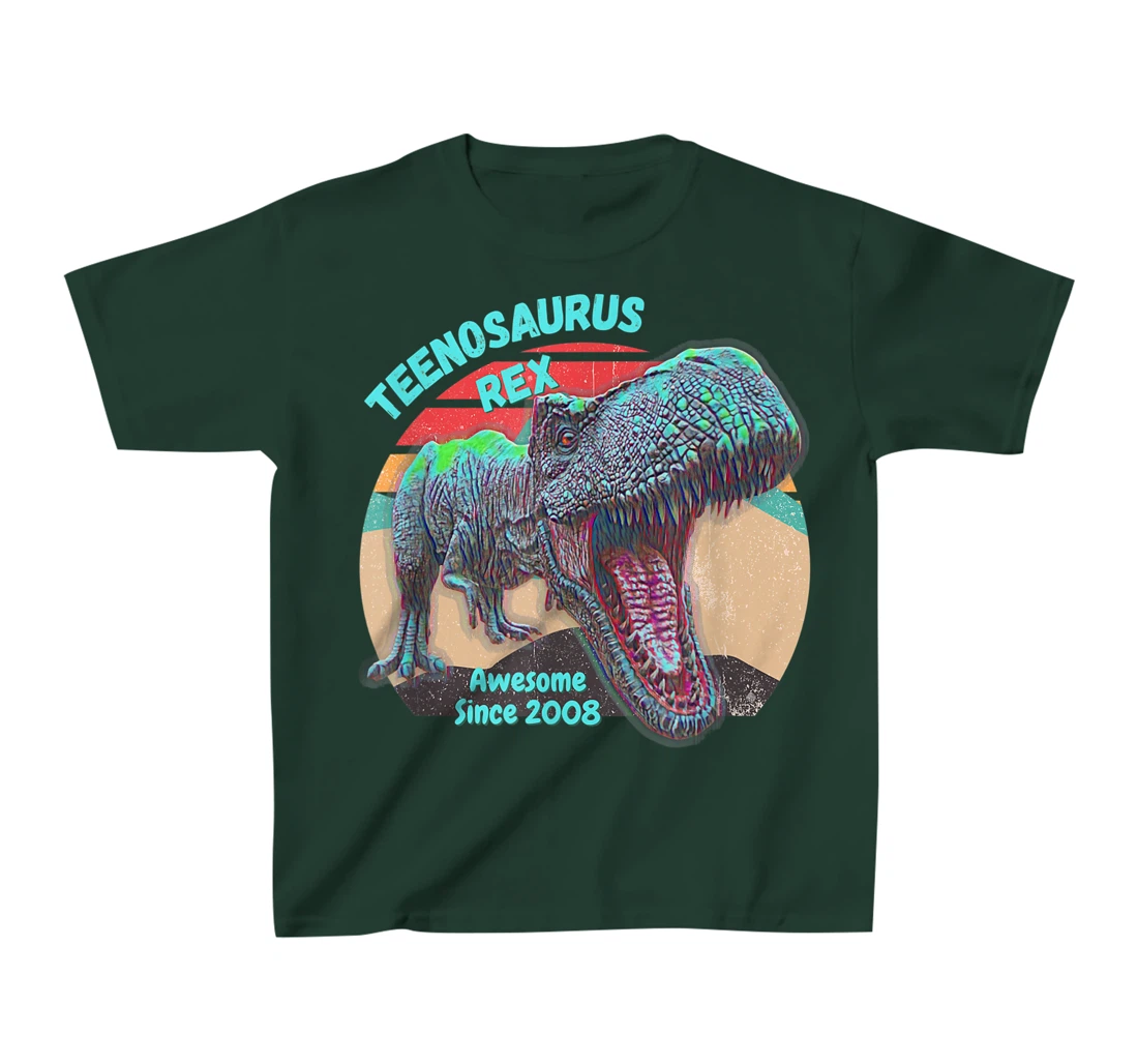 Teenosaurus - New Teenager - Awesome Since 2008 T-Shirt, Kid T-Shirt and Women T-Shirt