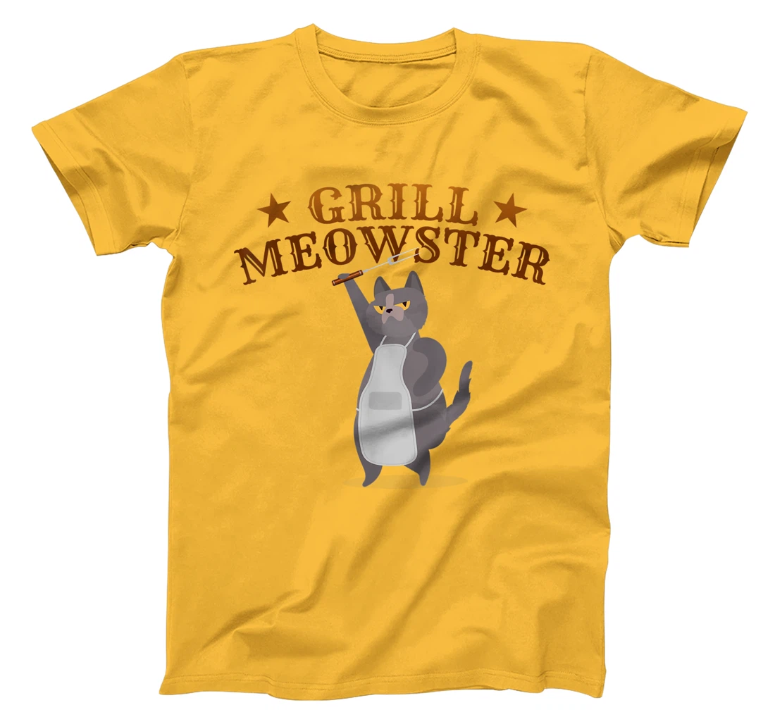 Womens Grill Meowster BBQ Barbecue Grilling Gifts for Grill Master T-Shirt, Kid T-Shirt and Women T-Shirt