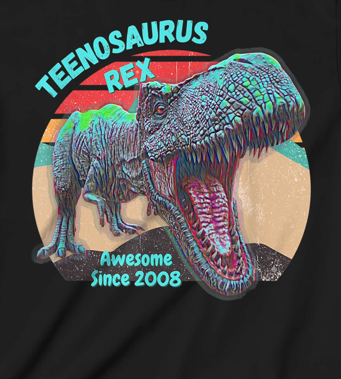 Teenosaurus - New Teenager - Awesome Since 2008 T-Shirt, Kid T-Shirt and Women T-Shirt