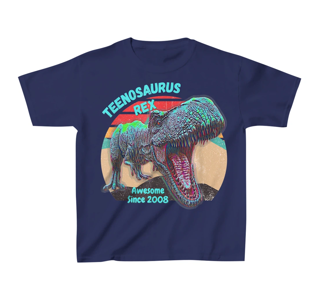 Teenosaurus - New Teenager - Awesome Since 2008 T-Shirt, Kid T-Shirt and Women T-Shirt
