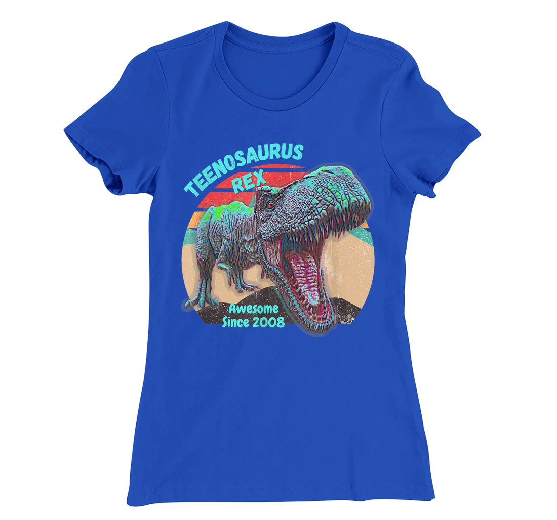 Teenosaurus - New Teenager - Awesome Since 2008 T-Shirt, Kid T-Shirt and Women T-Shirt