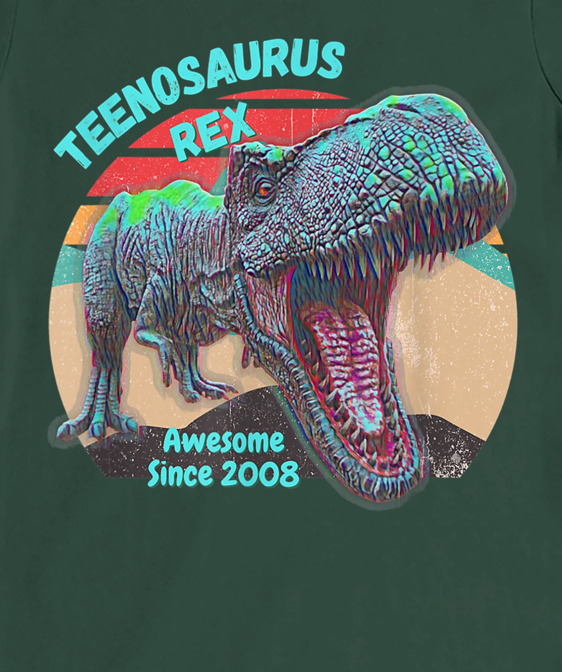 Teenosaurus - New Teenager - Awesome Since 2008 T-Shirt, Kid T-Shirt and Women T-Shirt