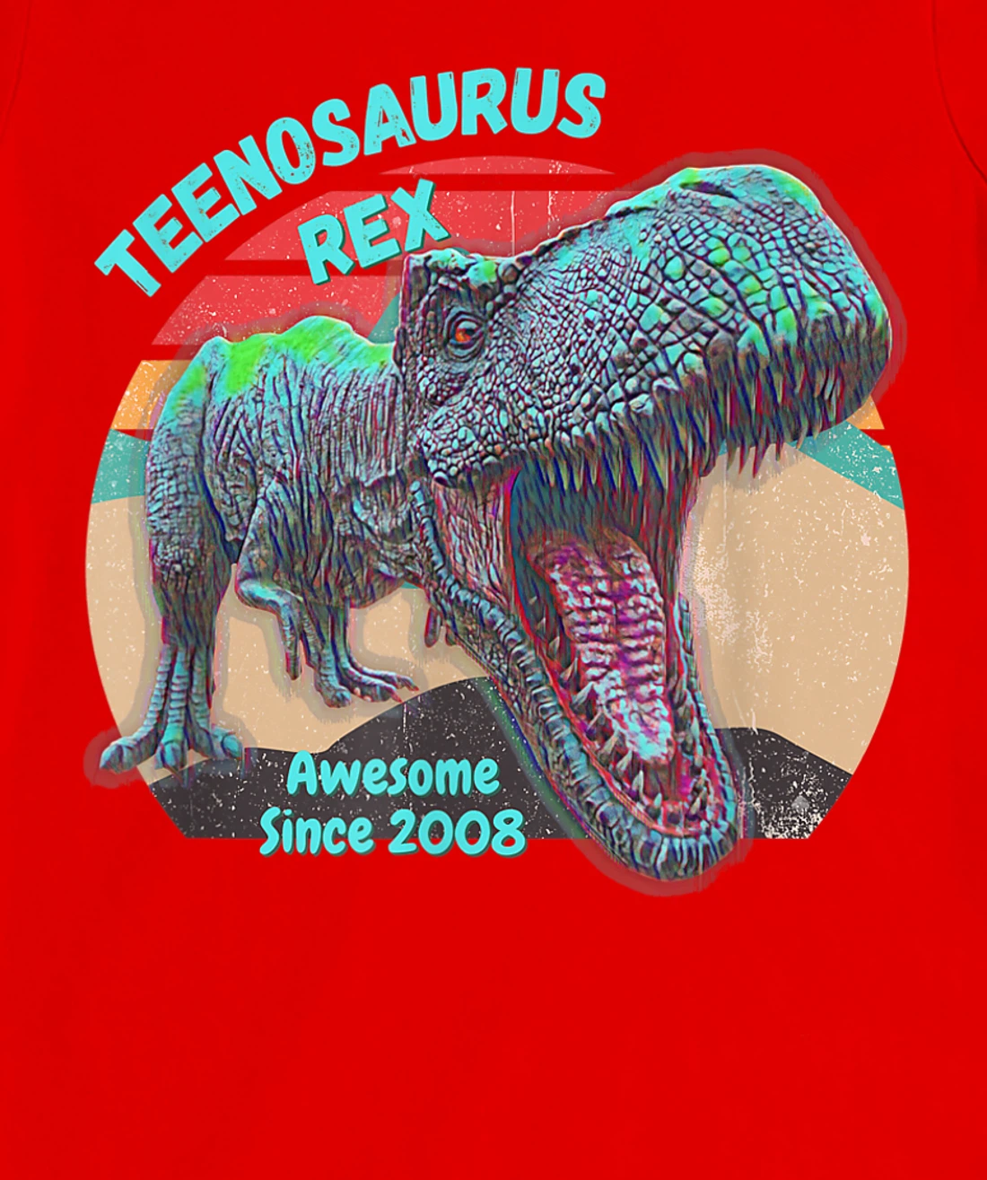 Teenosaurus - New Teenager - Awesome Since 2008 T-Shirt, Kid T-Shirt and Women T-Shirt