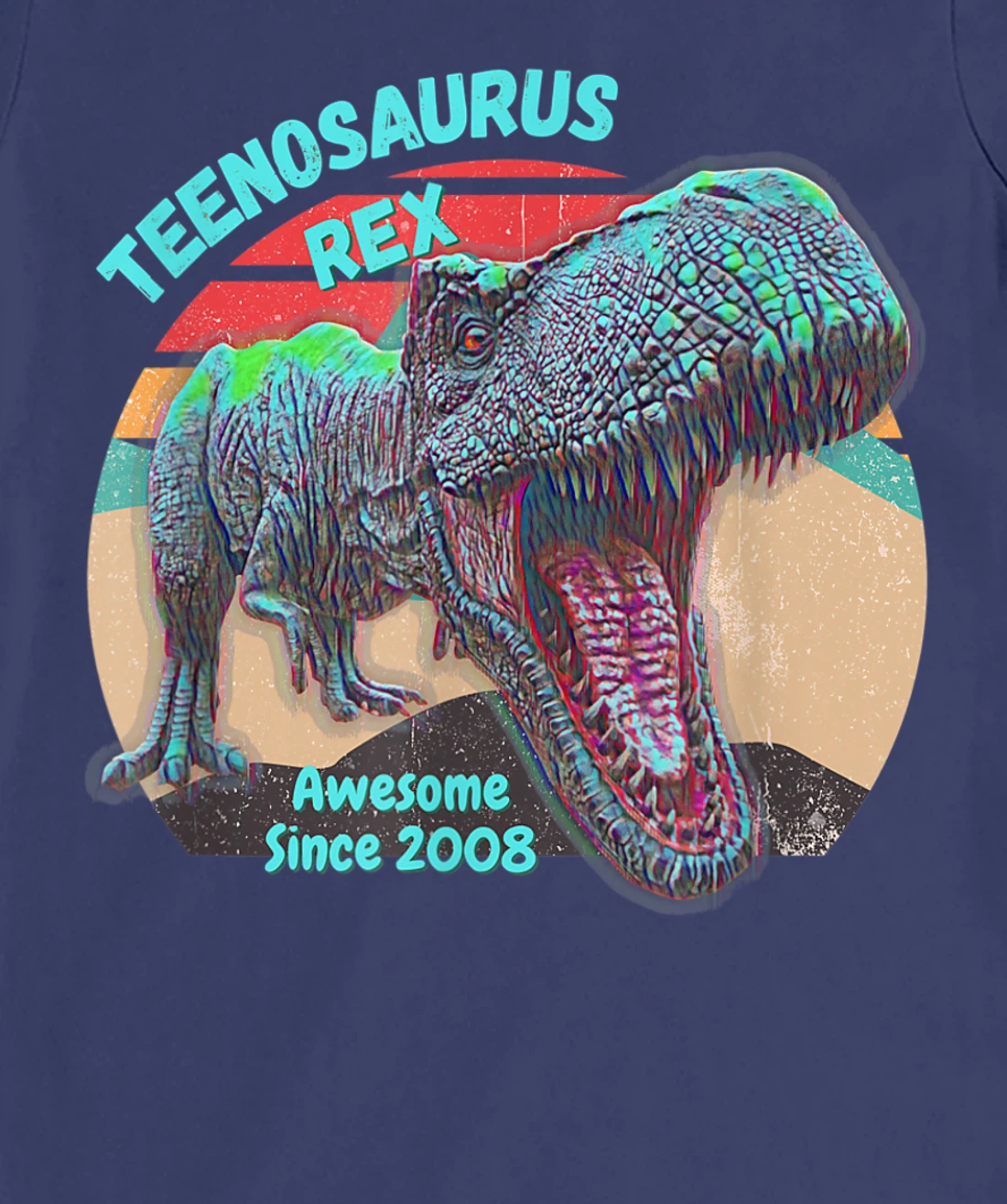 Teenosaurus - New Teenager - Awesome Since 2008 T-Shirt, Kid T-Shirt and Women T-Shirt