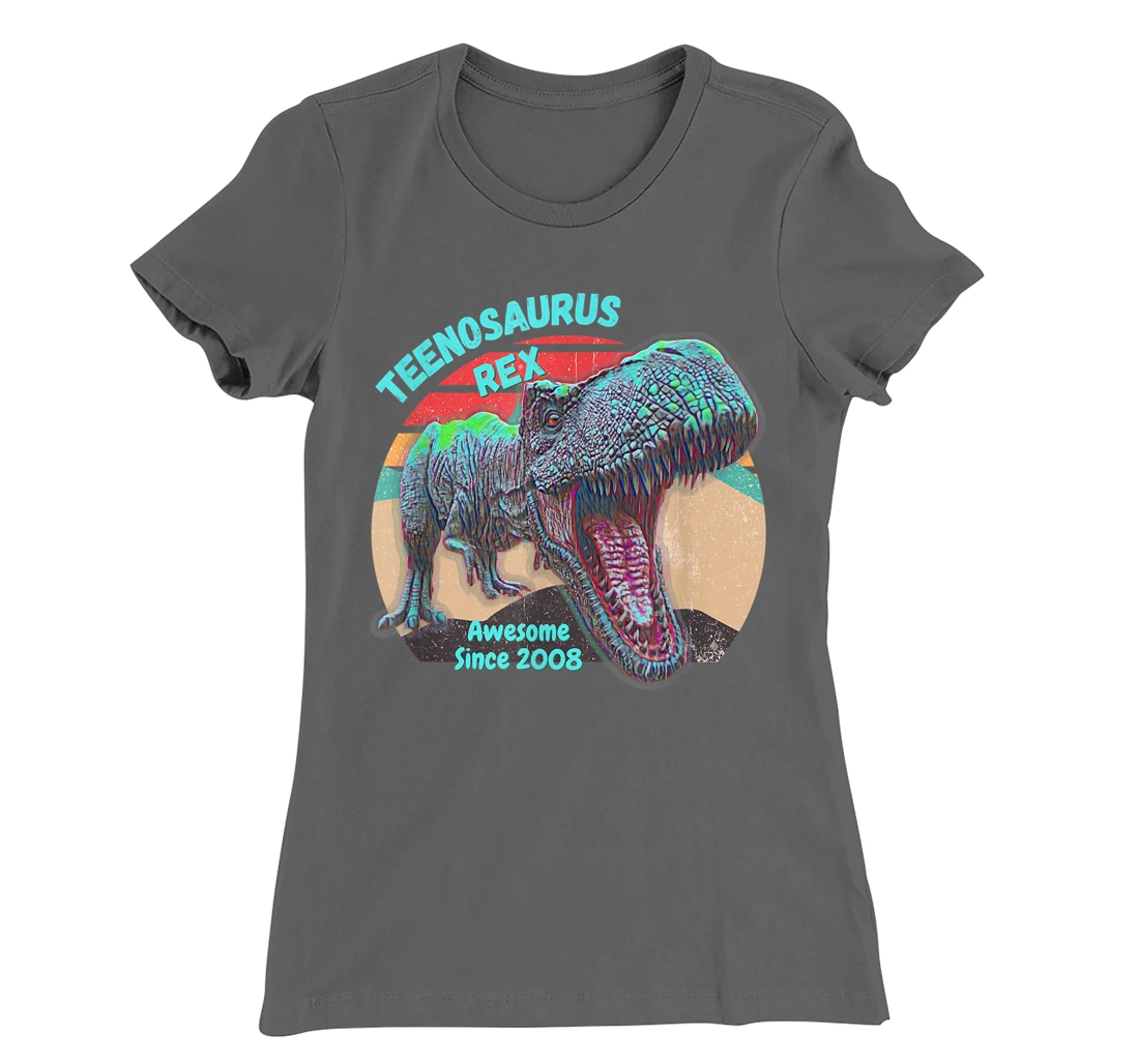 Teenosaurus - New Teenager - Awesome Since 2008 T-Shirt, Kid T-Shirt and Women T-Shirt