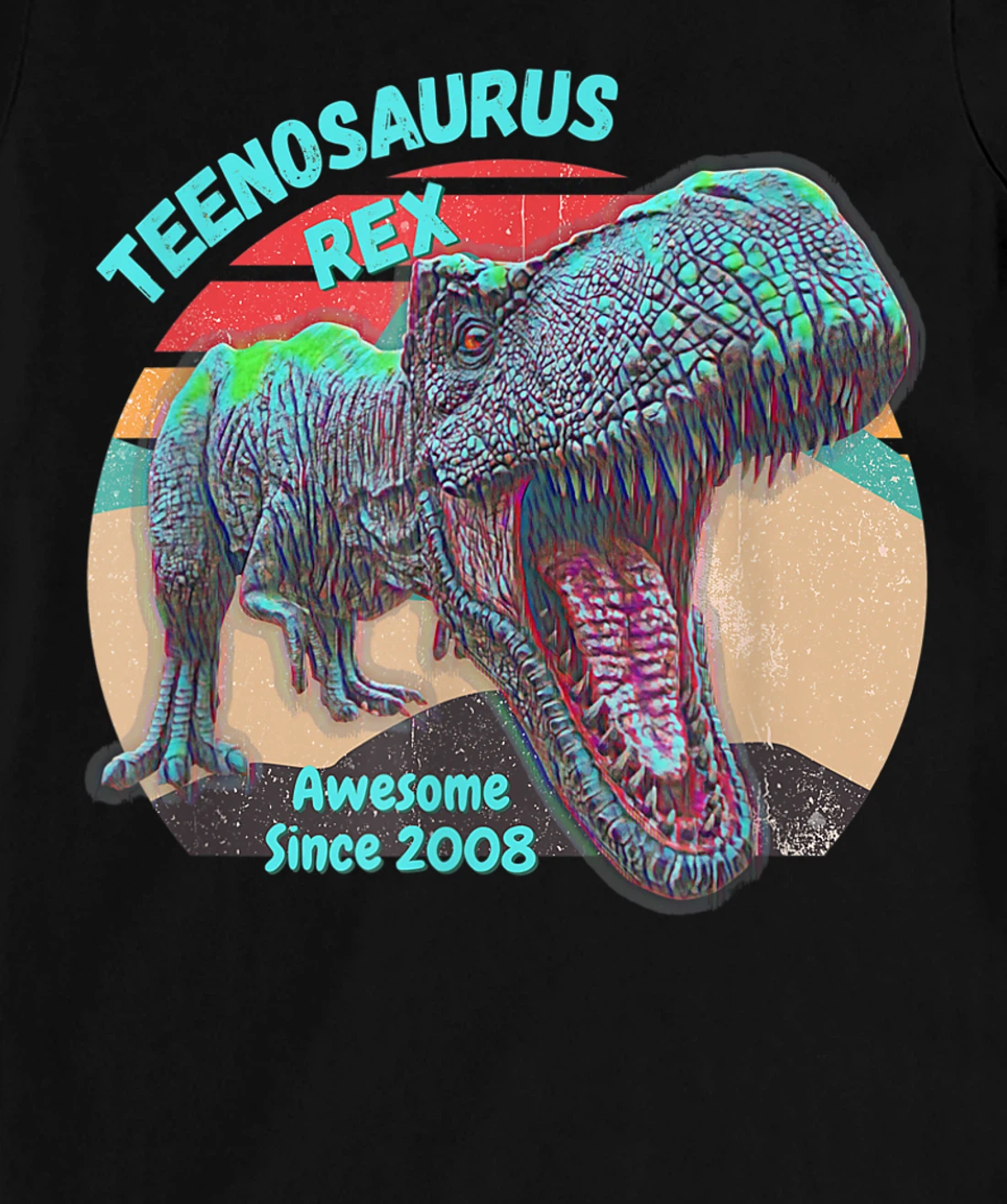 Teenosaurus - New Teenager - Awesome Since 2008 T-Shirt, Kid T-Shirt and Women T-Shirt
