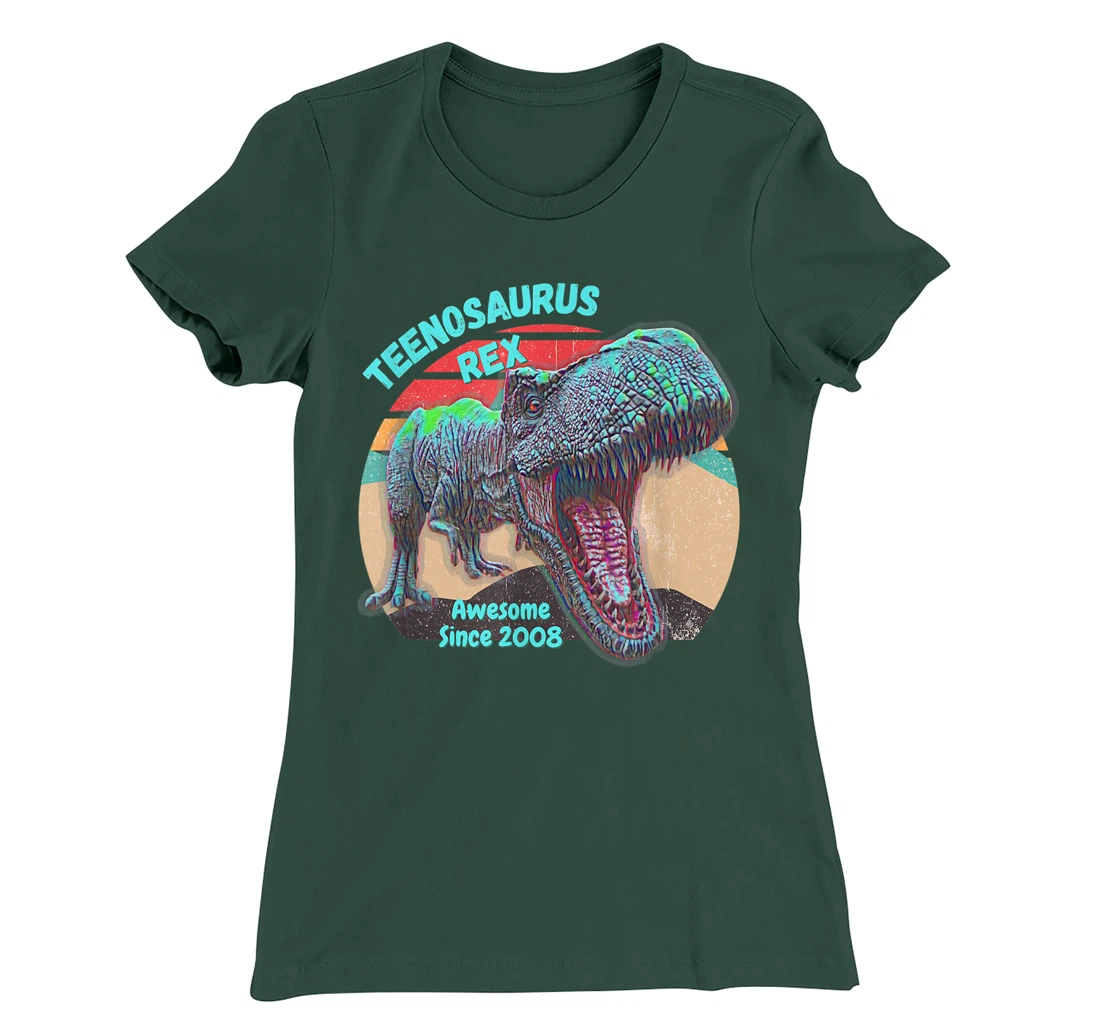 Teenosaurus - New Teenager - Awesome Since 2008 T-Shirt, Kid T-Shirt and Women T-Shirt