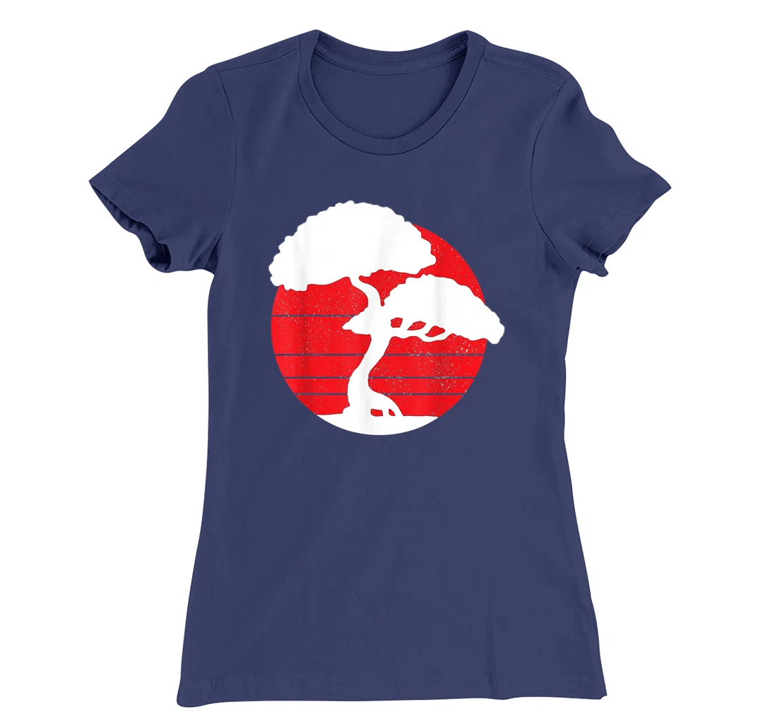 Bonsai Tree Vintage Japanese Flag Zen Bonsai Master Gift Men T-Shirt, Women T-Shirt