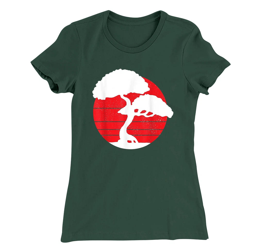 Bonsai Tree Vintage Japanese Flag Zen Bonsai Master Gift Men T-Shirt, Women T-Shirt
