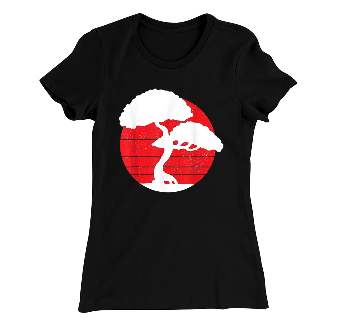 Bonsai Tree Vintage Japanese Flag Zen Bonsai Master Gift Men T-Shirt, Women T-Shirt