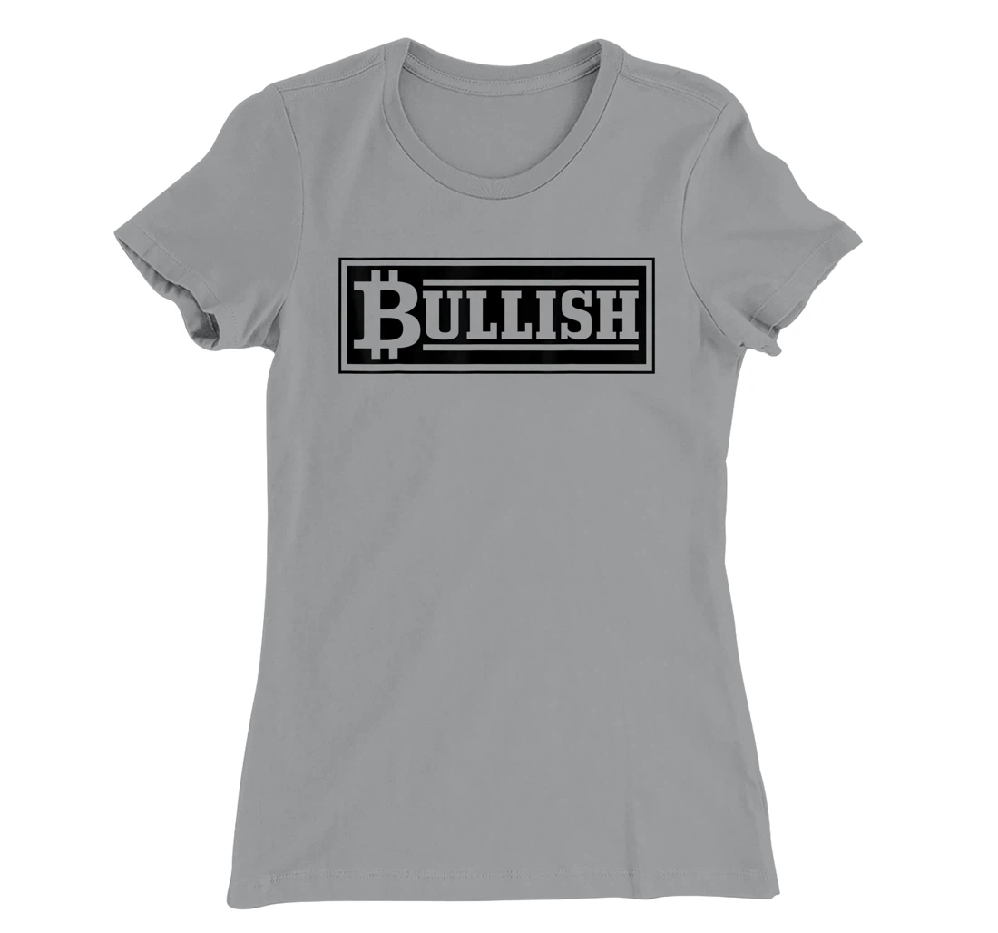 Bitcoin Bull Vintage Logo HODL Investor Trader BTC Gift T-Shirt, Women T-Shirt