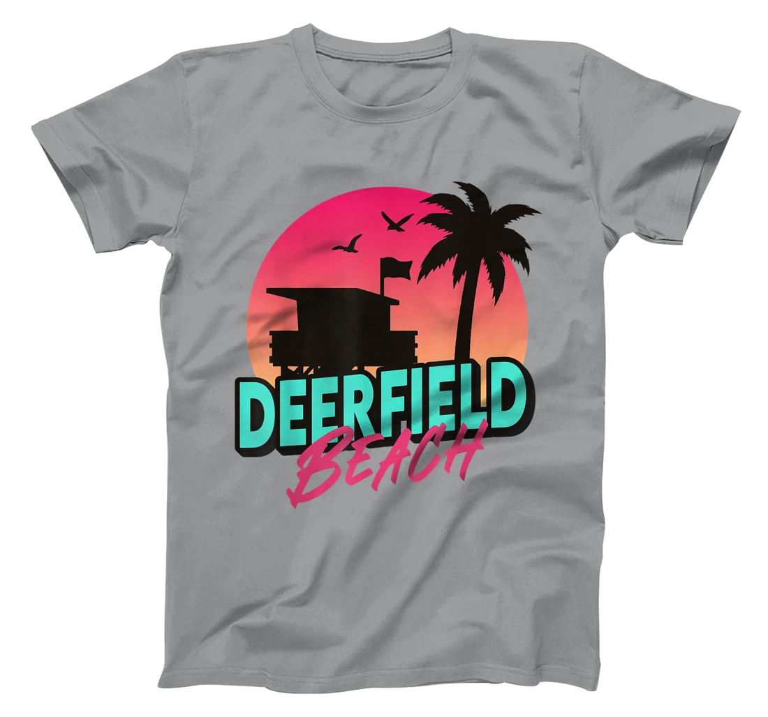 Womens Vintage Deerfield Beach Florida Palm Trees FL 80s 90s T-Shirt, Kid T-Shirt and Women T-Shirt