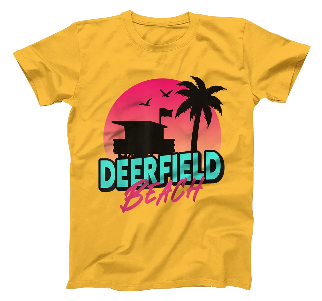 Womens Vintage Deerfield Beach Florida Palm Trees FL 80s 90s T-Shirt, Kid T-Shirt and Women T-Shirt
