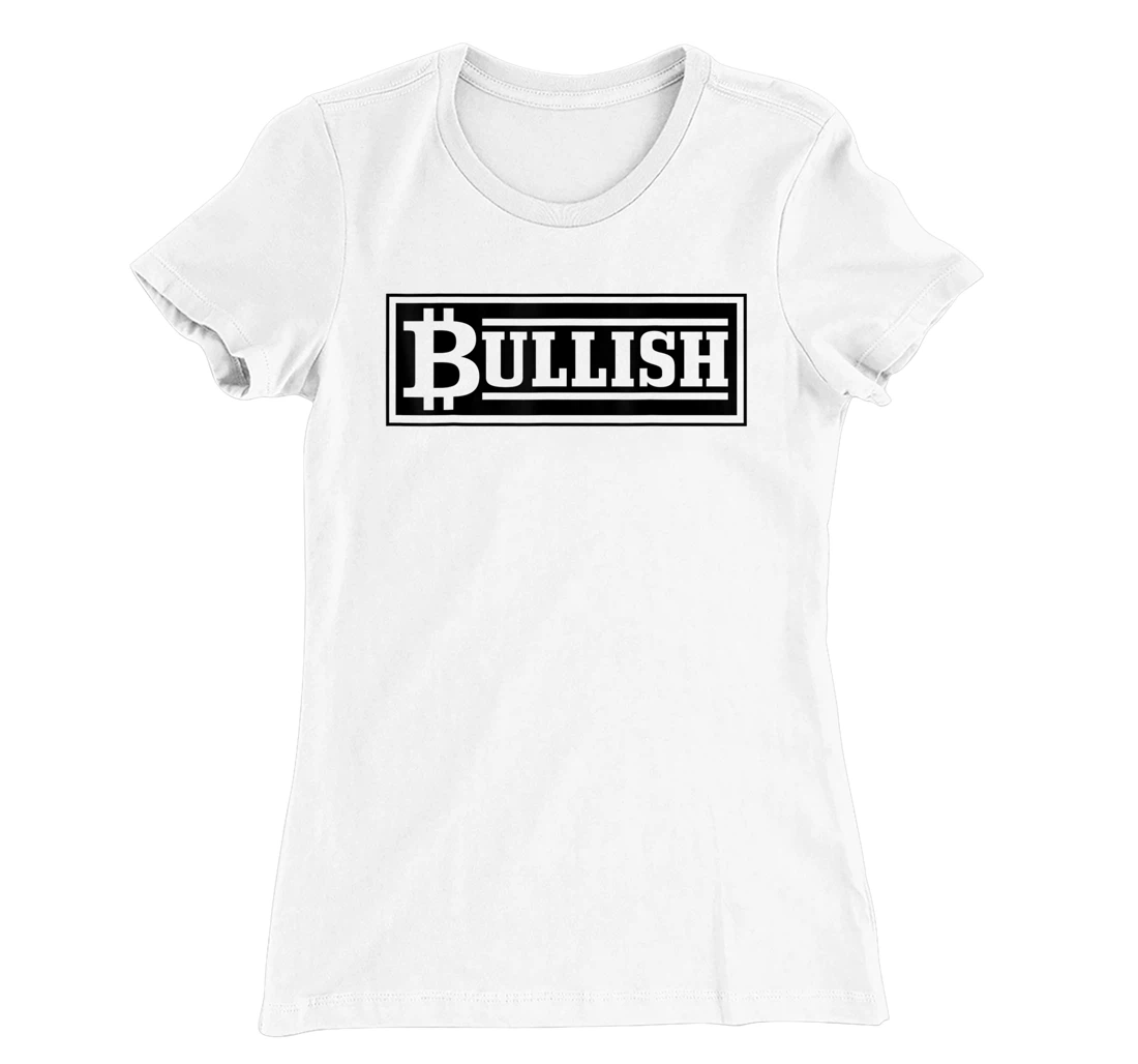 Bitcoin Bull Vintage Logo HODL Investor Trader BTC Gift T-Shirt, Women T-Shirt
