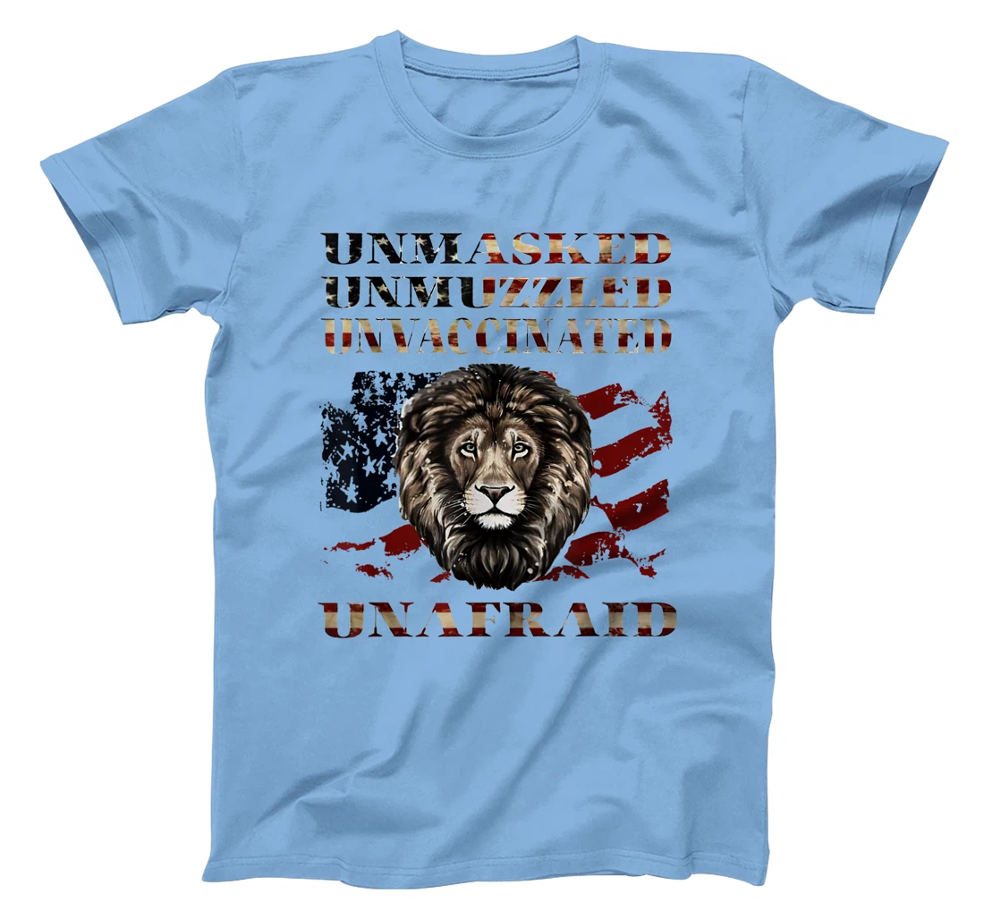Womens Unmasked Unmuzzled Unvaccinated Unafraid T-Shirt, Women T-Shirt