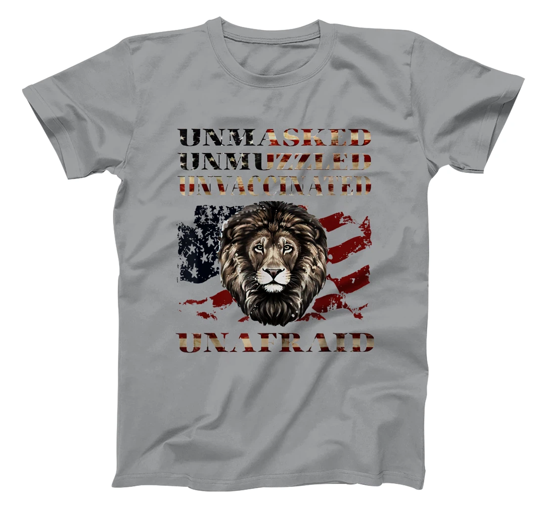 Womens Unmasked Unmuzzled Unvaccinated Unafraid T-Shirt, Women T-Shirt