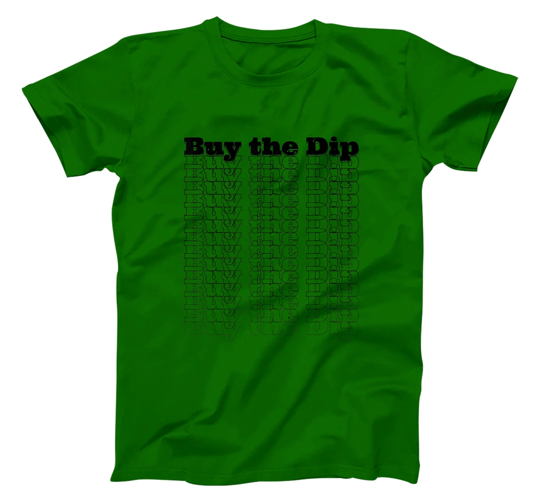 Womens Buy The Dip Repeat Text Crypto Investor Investment Stocks T-Shirt, Women T-Shirt
