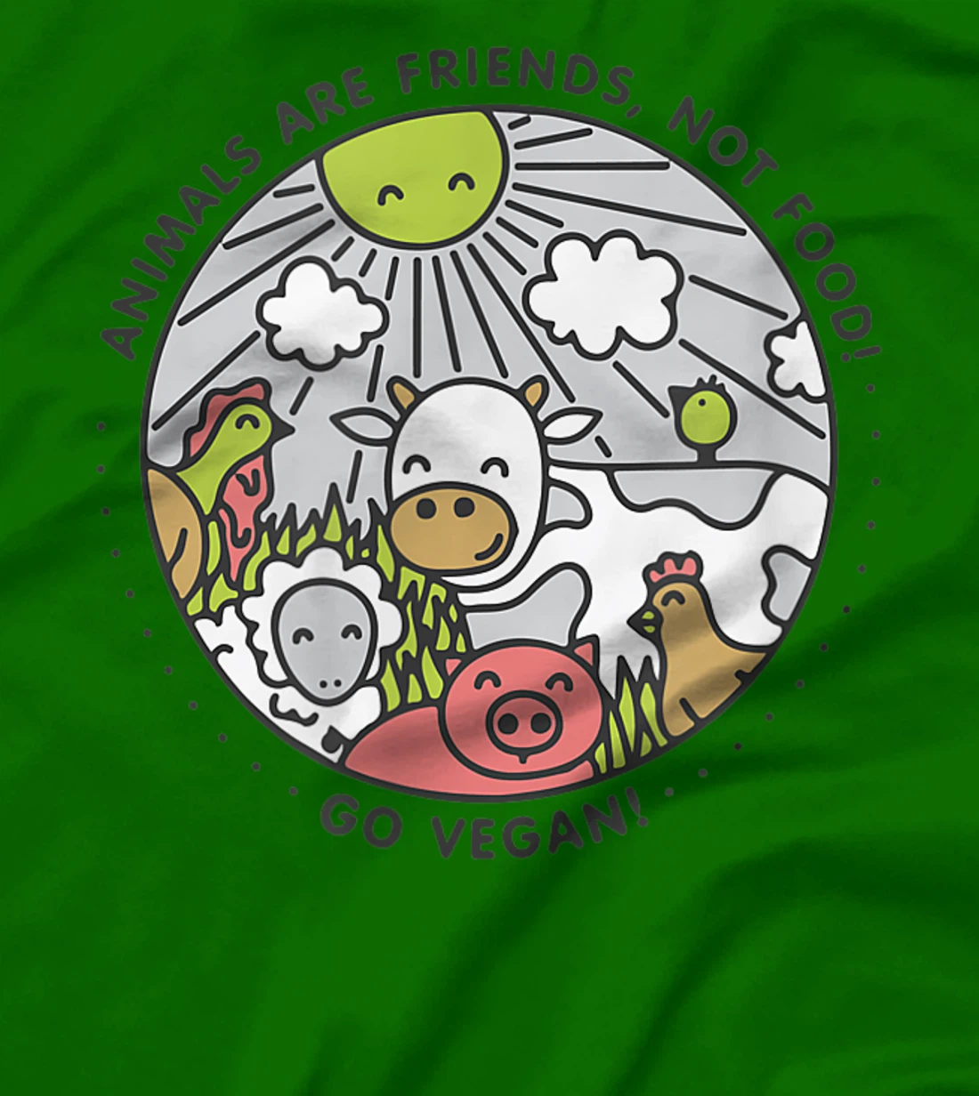 Womens ANIMALS ARE FRIENDS NOT FOOD T-Shirt, Women T-Shirt, Vegan Vegetarian Shirt T-Shirt, Women T-Shirt