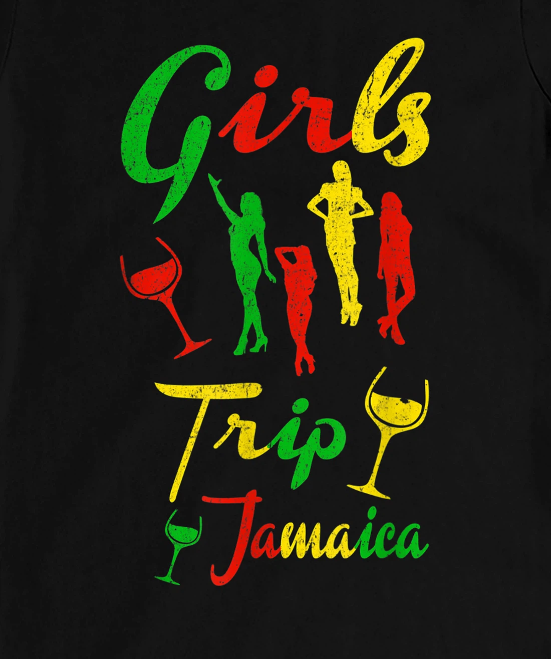Jamaica Girls Trip Jamaican summer Vacation Reggae Gift T-Shirt, Kid T-Shirt and Women T-Shirt