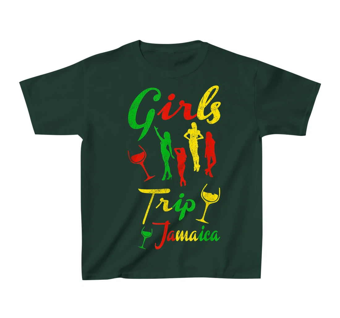 Jamaica Girls Trip Jamaican summer Vacation Reggae Gift T-Shirt, Kid T-Shirt and Women T-Shirt