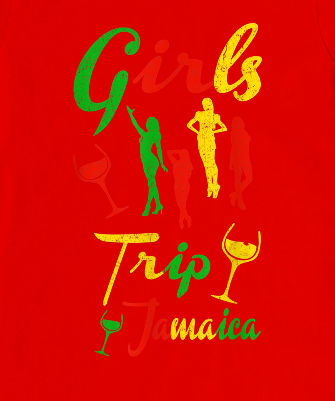 Jamaica Girls Trip Jamaican summer Vacation Reggae Gift T-Shirt, Kid T-Shirt and Women T-Shirt
