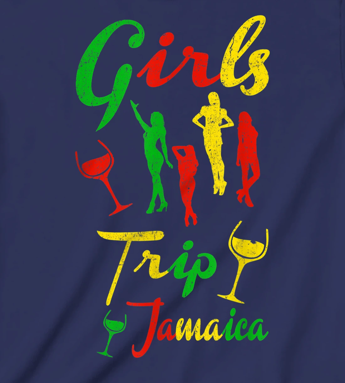 Jamaica Girls Trip Jamaican summer Vacation Reggae Gift T-Shirt, Kid T-Shirt and Women T-Shirt