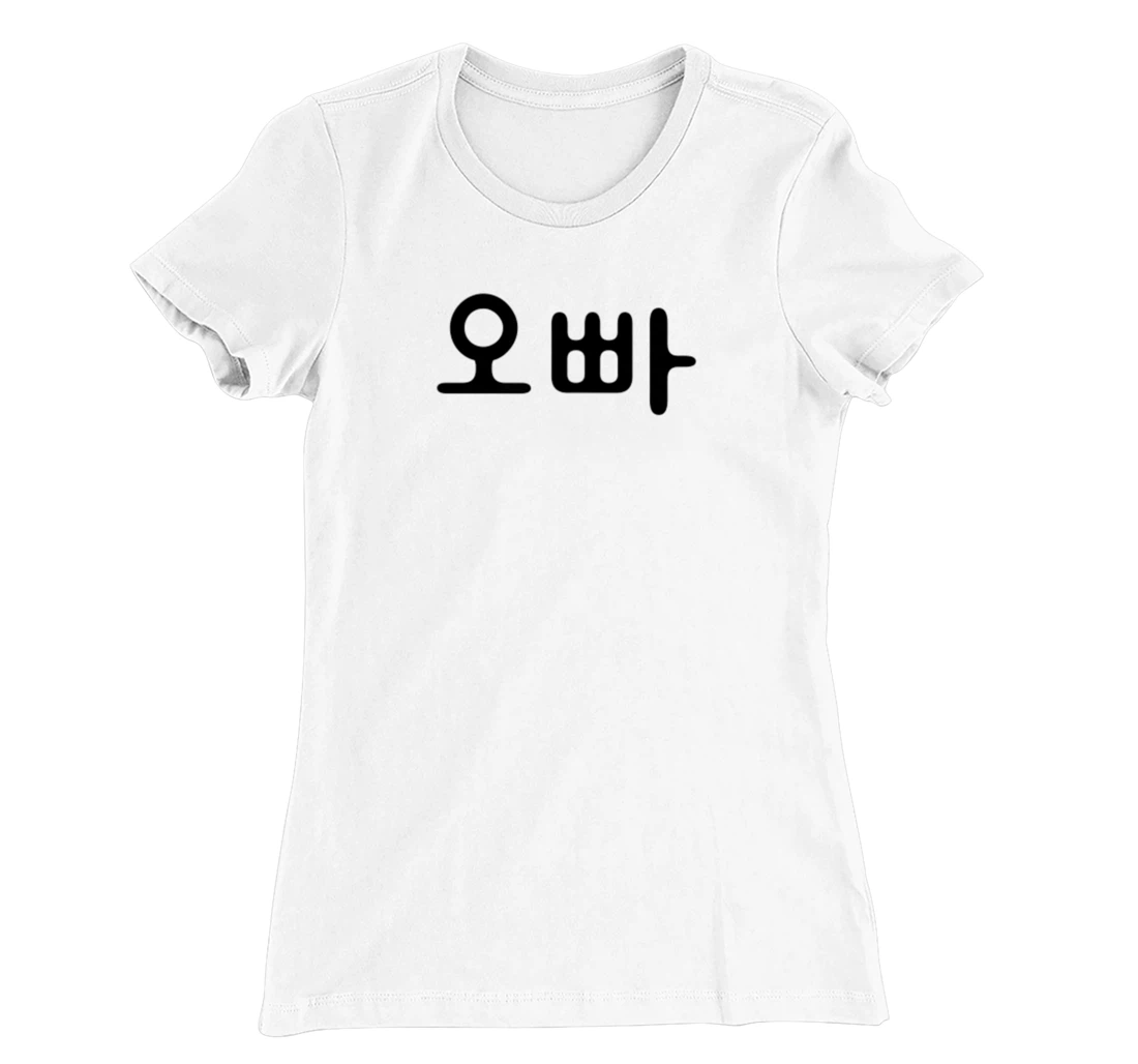 Womens Oppa Korean Writing T-Shirt, Women T-Shirt