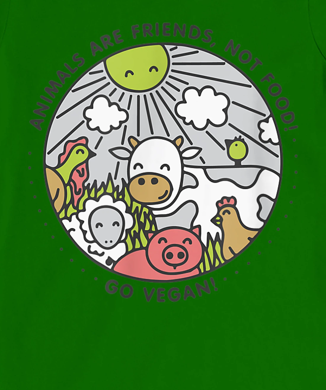 Womens ANIMALS ARE FRIENDS NOT FOOD T-Shirt, Women T-Shirt, Vegan Vegetarian Shirt T-Shirt, Women T-Shirt