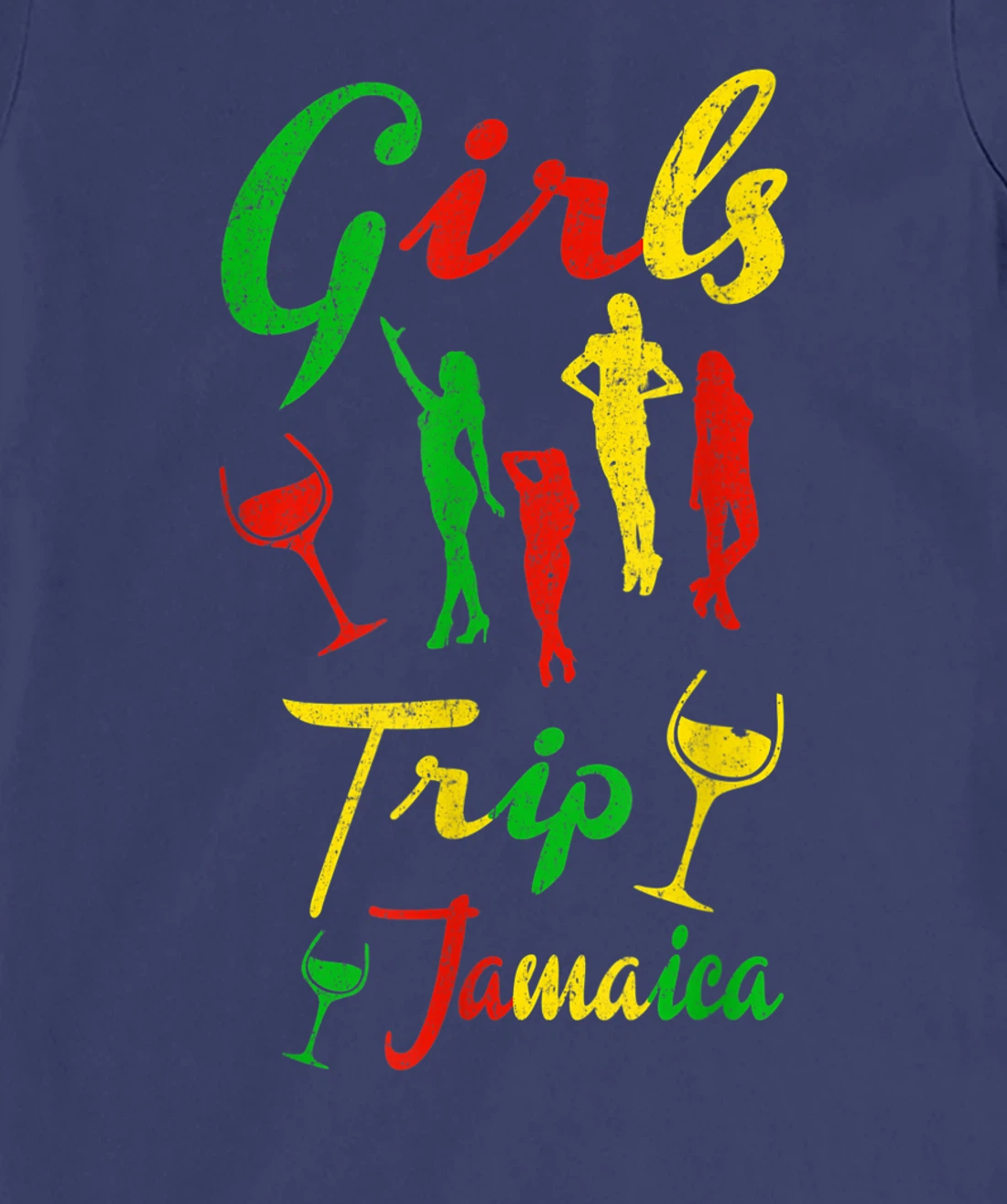 Jamaica Girls Trip Jamaican summer Vacation Reggae Gift T-Shirt, Kid T-Shirt and Women T-Shirt