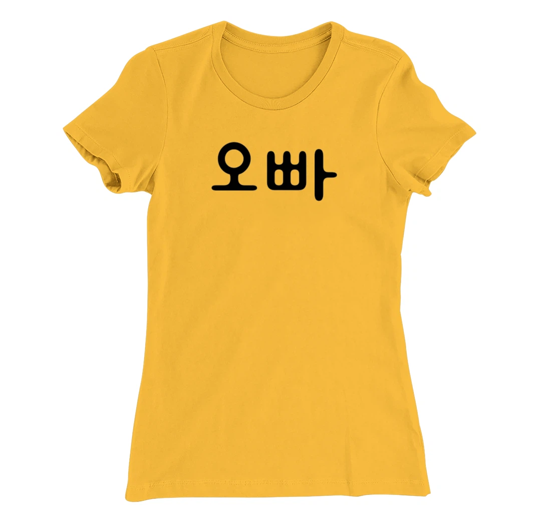 Womens Oppa Korean Writing T-Shirt, Women T-Shirt