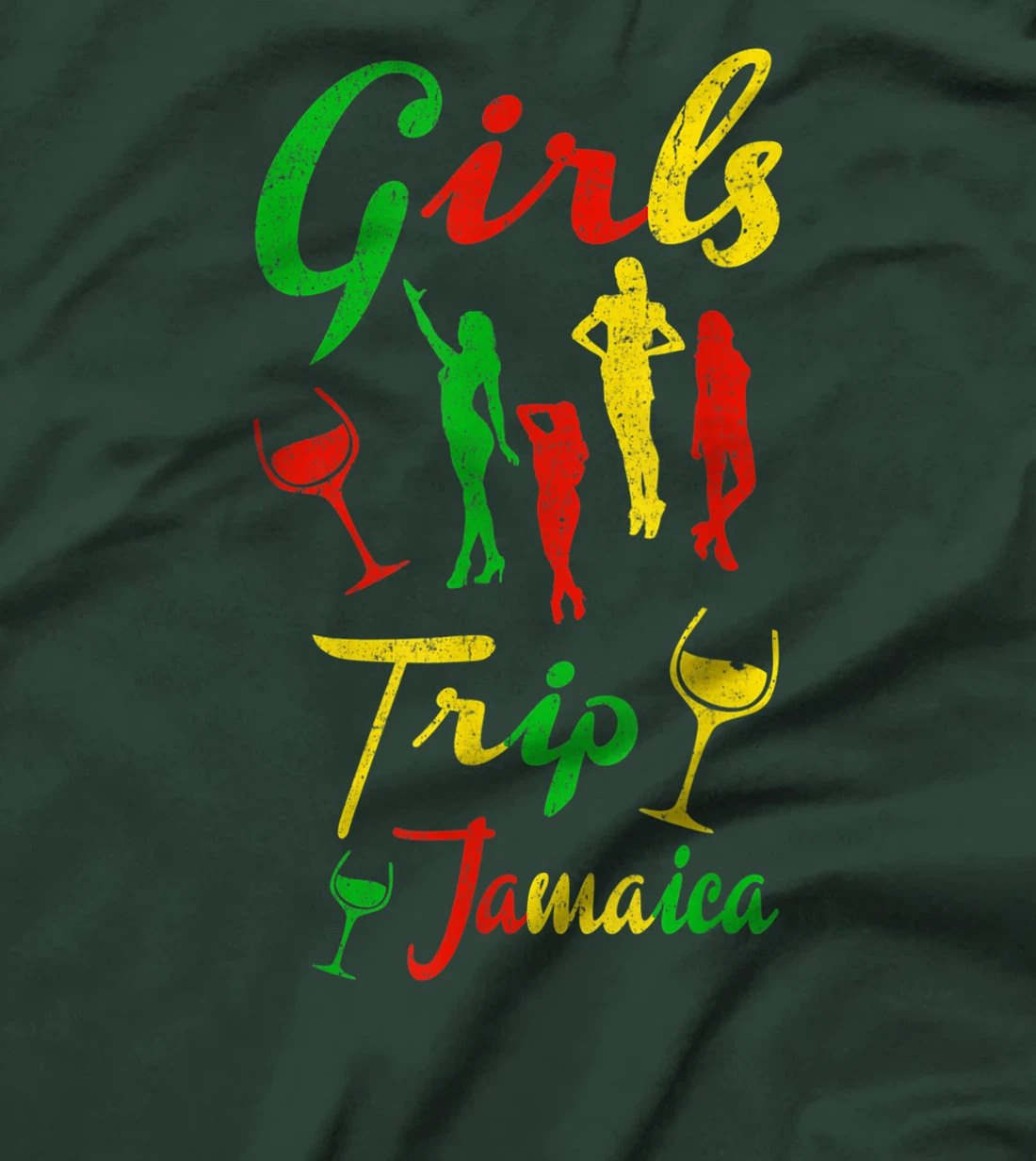 Jamaica Girls Trip Jamaican summer Vacation Reggae Gift T-Shirt, Kid T-Shirt and Women T-Shirt