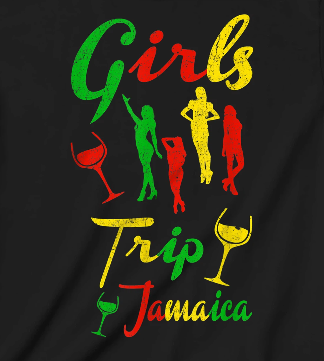 Jamaica Girls Trip Jamaican summer Vacation Reggae Gift T-Shirt, Kid T-Shirt and Women T-Shirt