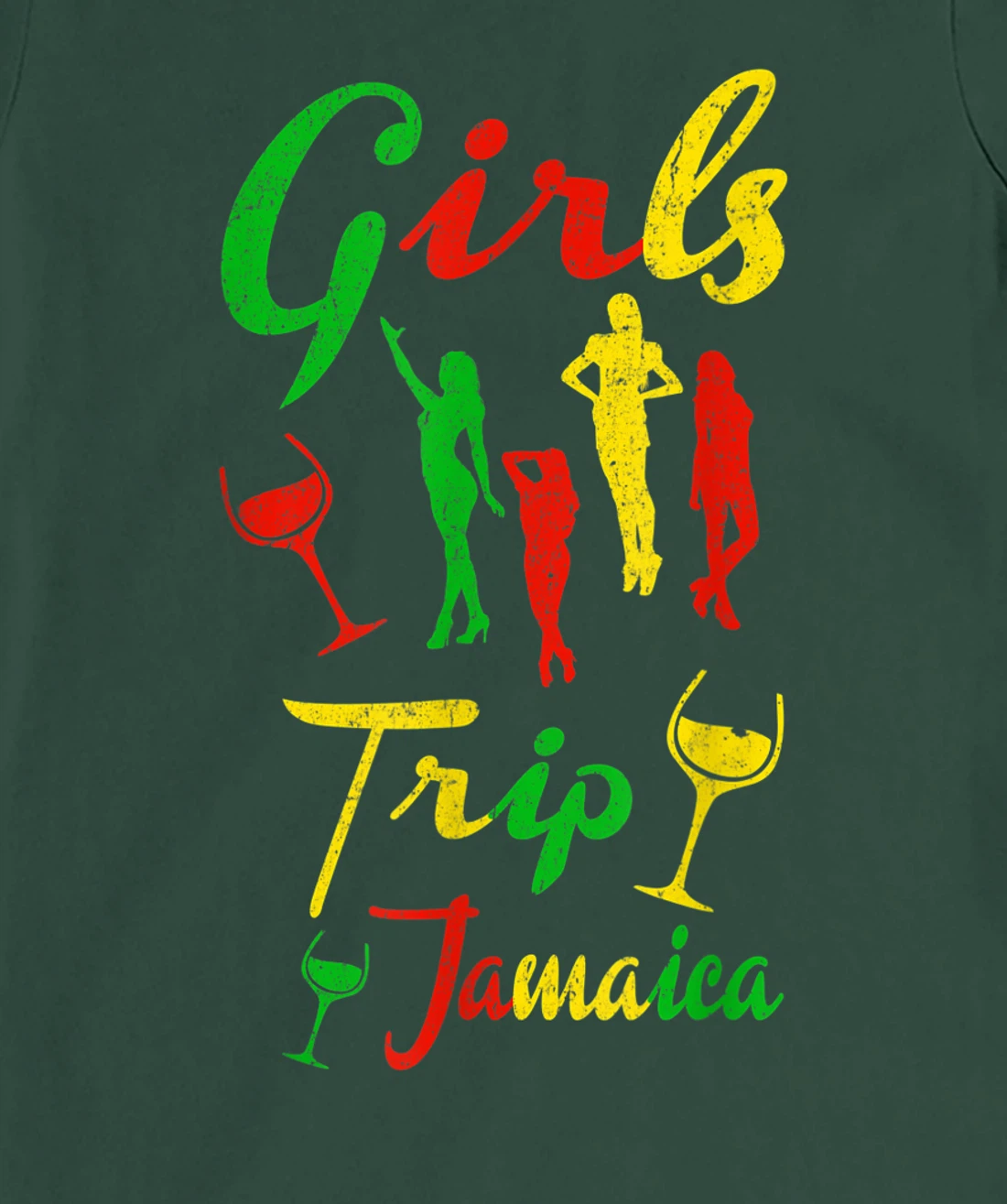 Jamaica Girls Trip Jamaican summer Vacation Reggae Gift T-Shirt, Kid T-Shirt and Women T-Shirt