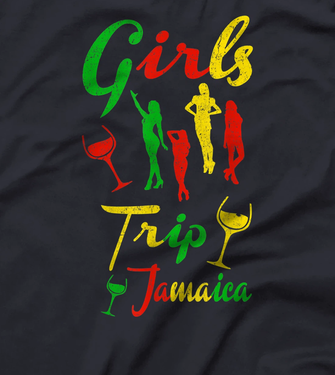 Jamaica Girls Trip Jamaican summer Vacation Reggae Gift T-Shirt, Kid T-Shirt and Women T-Shirt