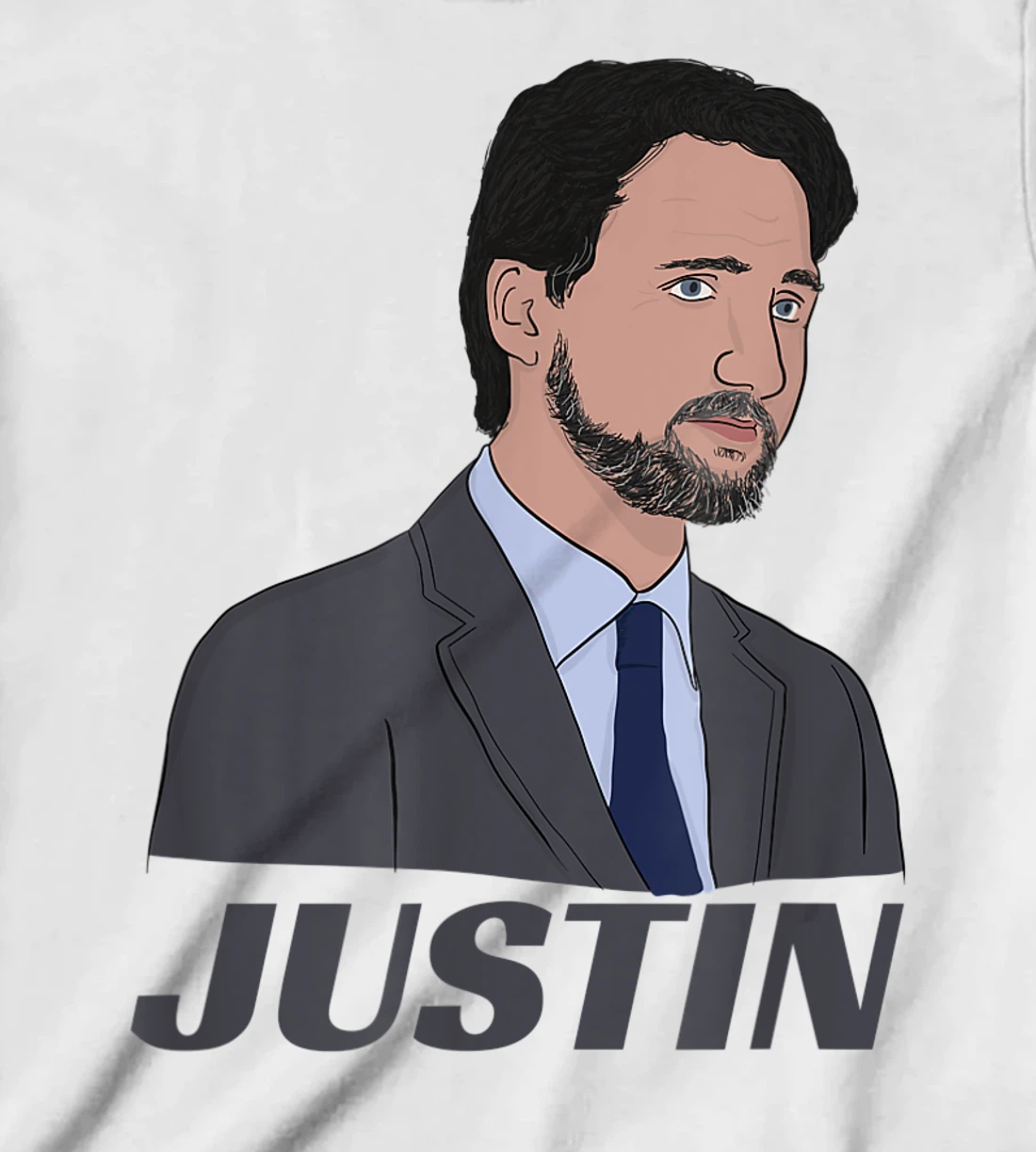 Womens Canadian Prime Minister Justin Trudeau (with Beard) T-Shirt, Kid T-Shirt and Women T-Shirt