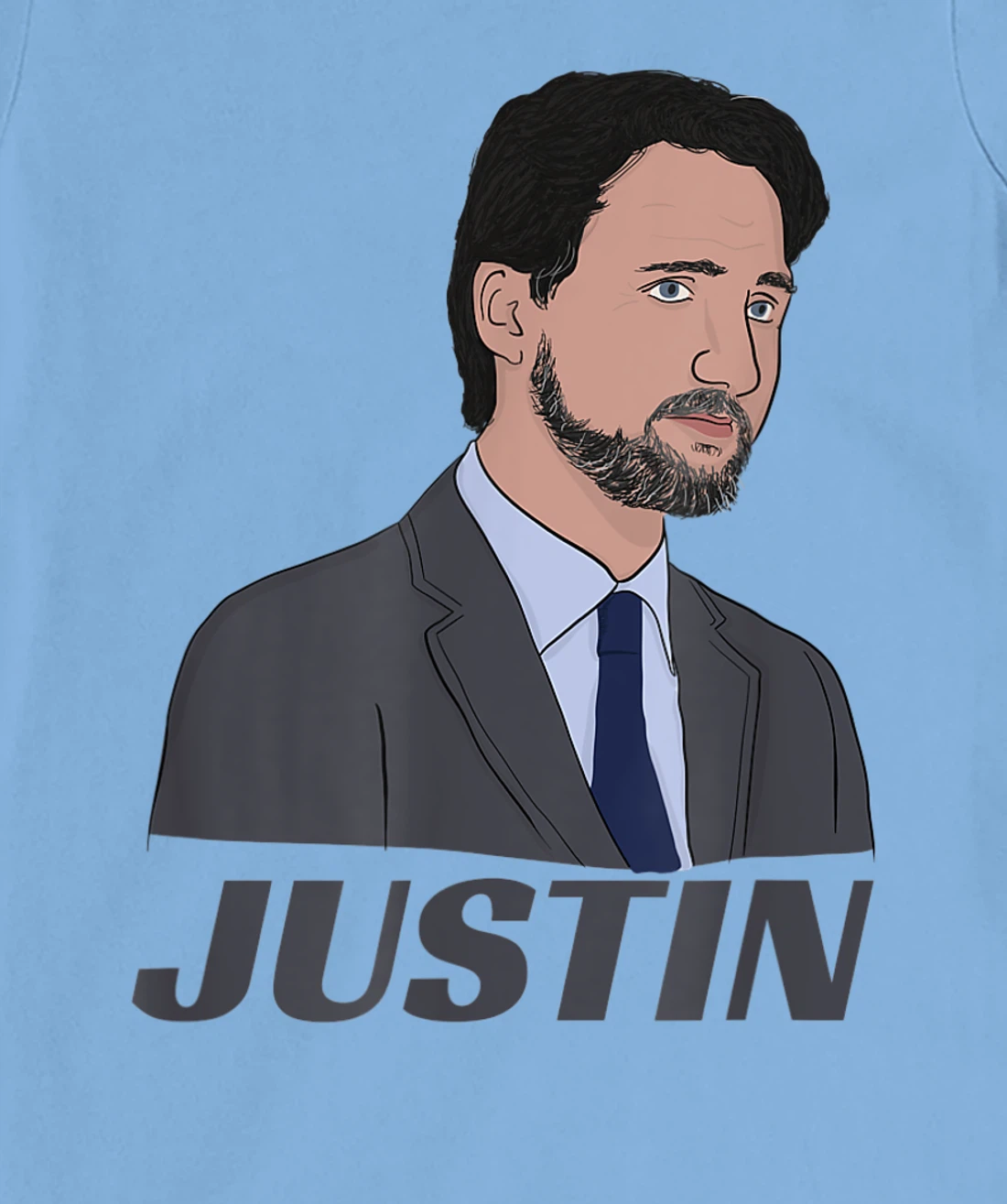 Womens Canadian Prime Minister Justin Trudeau (with Beard) T-Shirt, Kid T-Shirt and Women T-Shirt