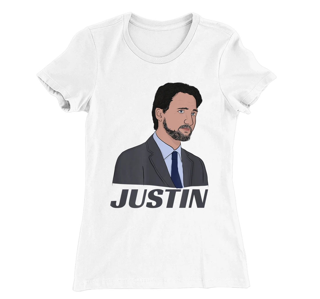 Womens Canadian Prime Minister Justin Trudeau (with Beard) T-Shirt, Kid T-Shirt and Women T-Shirt