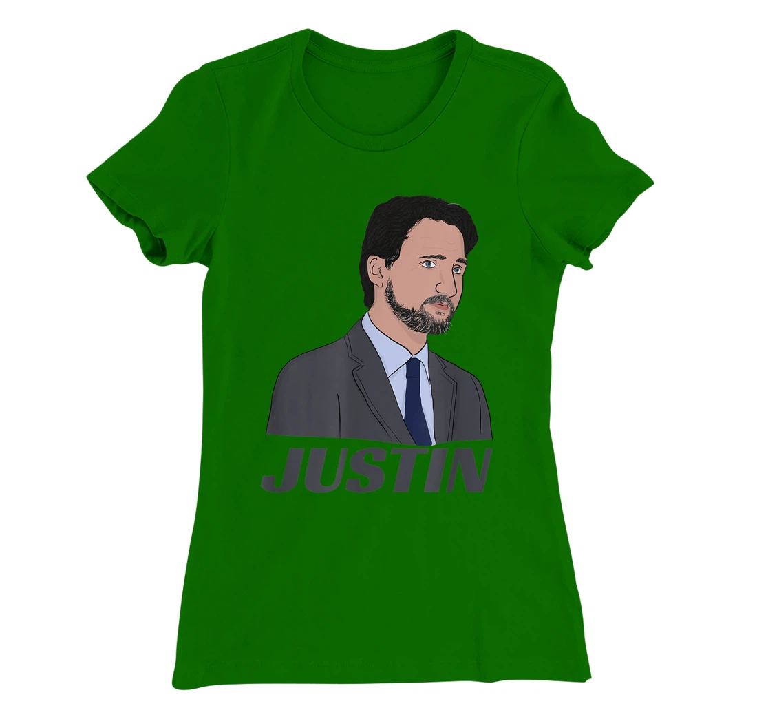 Womens Canadian Prime Minister Justin Trudeau (with Beard) T-Shirt, Kid T-Shirt and Women T-Shirt