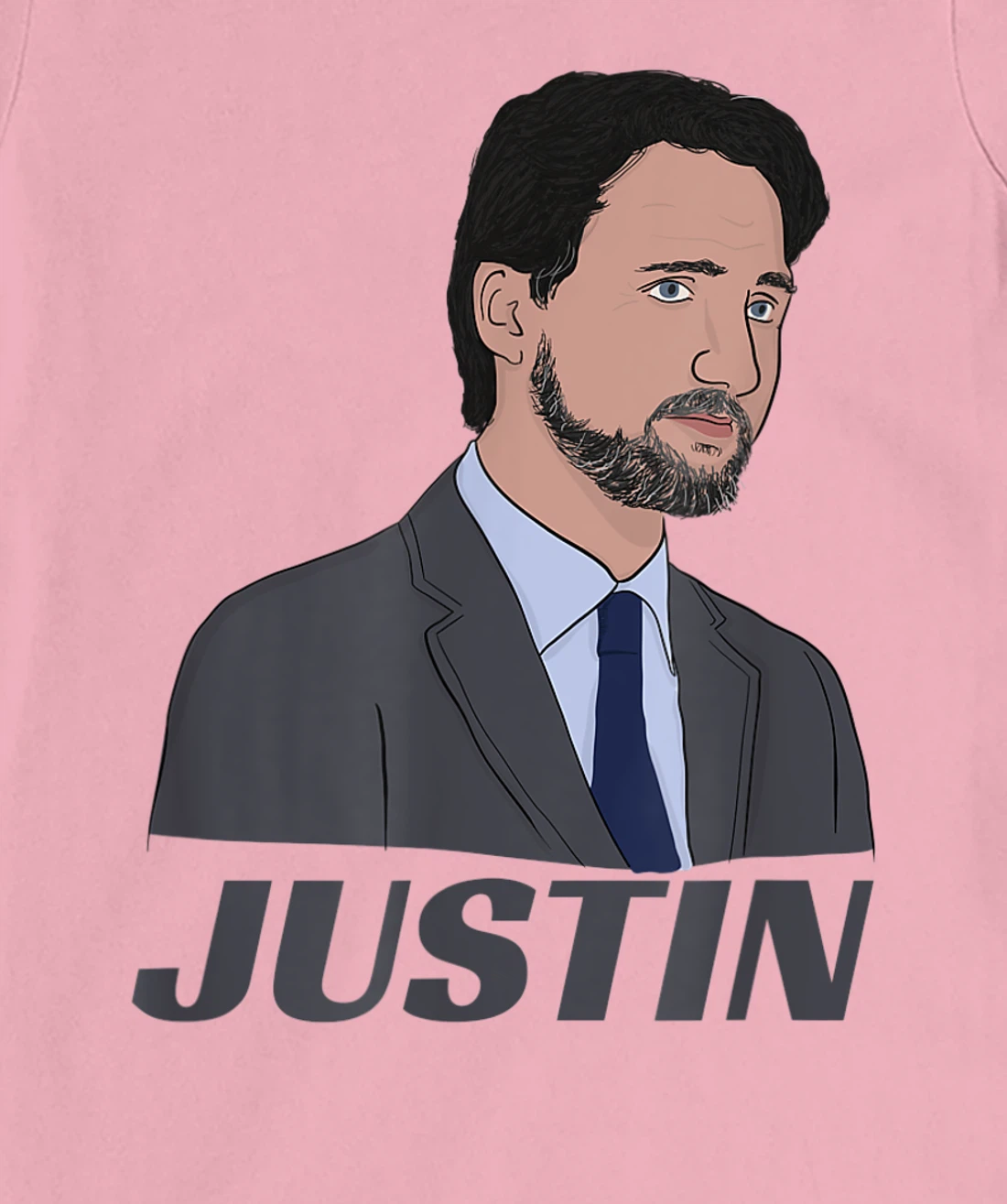 Womens Canadian Prime Minister Justin Trudeau (with Beard) T-Shirt, Kid T-Shirt and Women T-Shirt