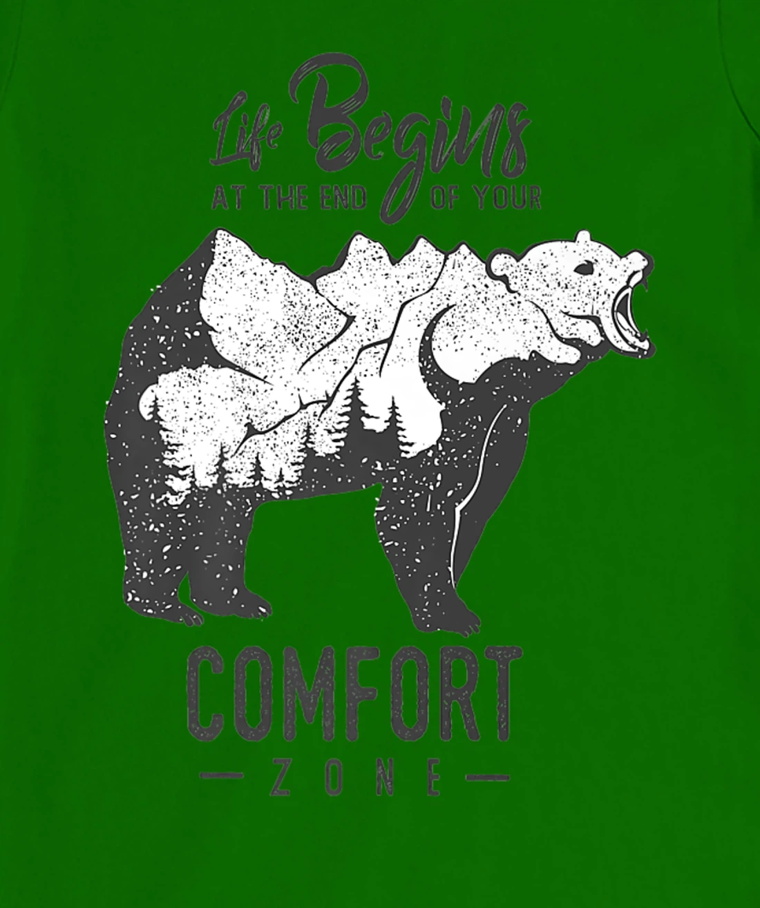 Womens Life Begins at The End of Your Comfort Zone T-Shirt, Women T-Shirt