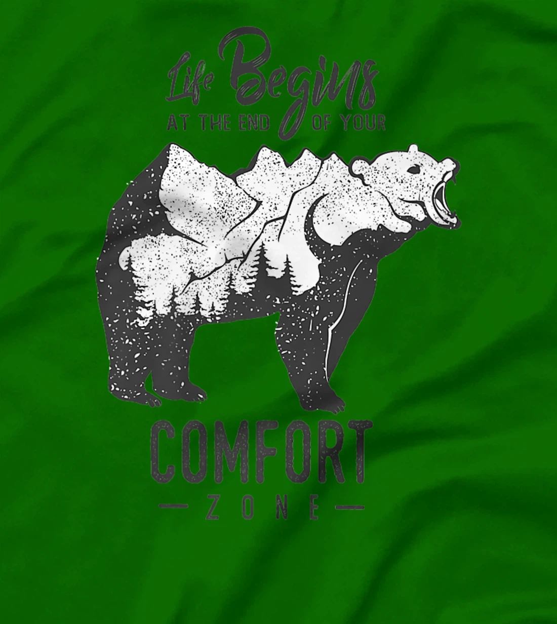 Womens Life Begins at The End of Your Comfort Zone T-Shirt, Women T-Shirt